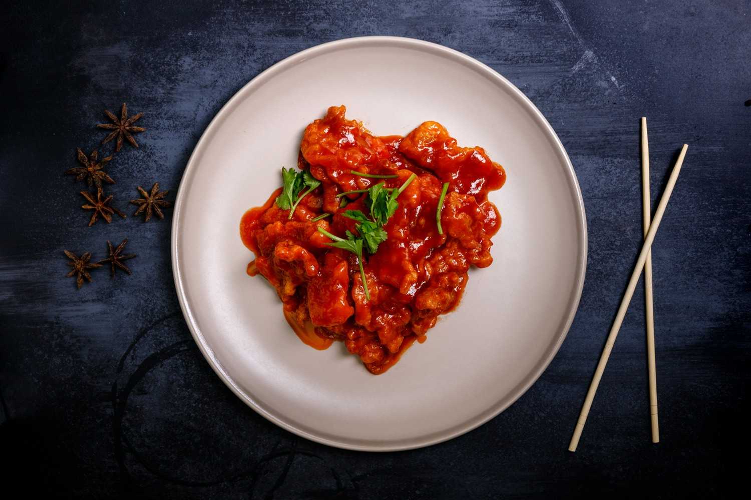 Курица в сладком соусе по-китайски фото